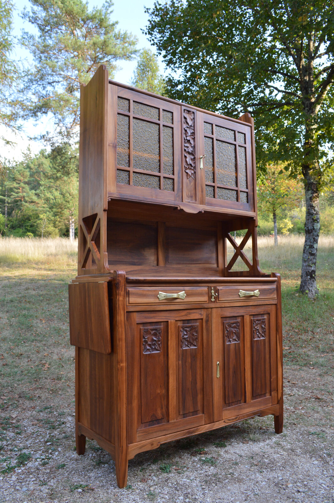 Art nouveau buffet by la ruche en merisier sculpté, 1911