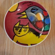 Bowl or small dish by the artist Guillaume Cornelis or Corneille from 2001.