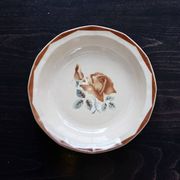 Old round hollow plate in Digoin Sarreguemines earthenware 9181