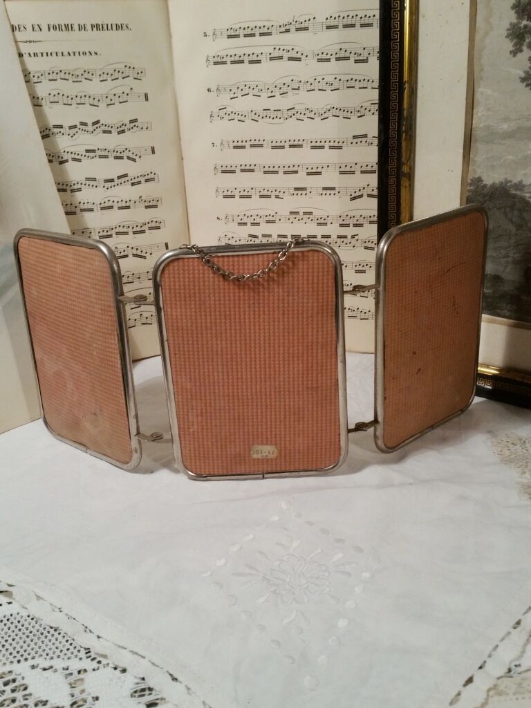 Miroir triptyque 17 x 38 cm
