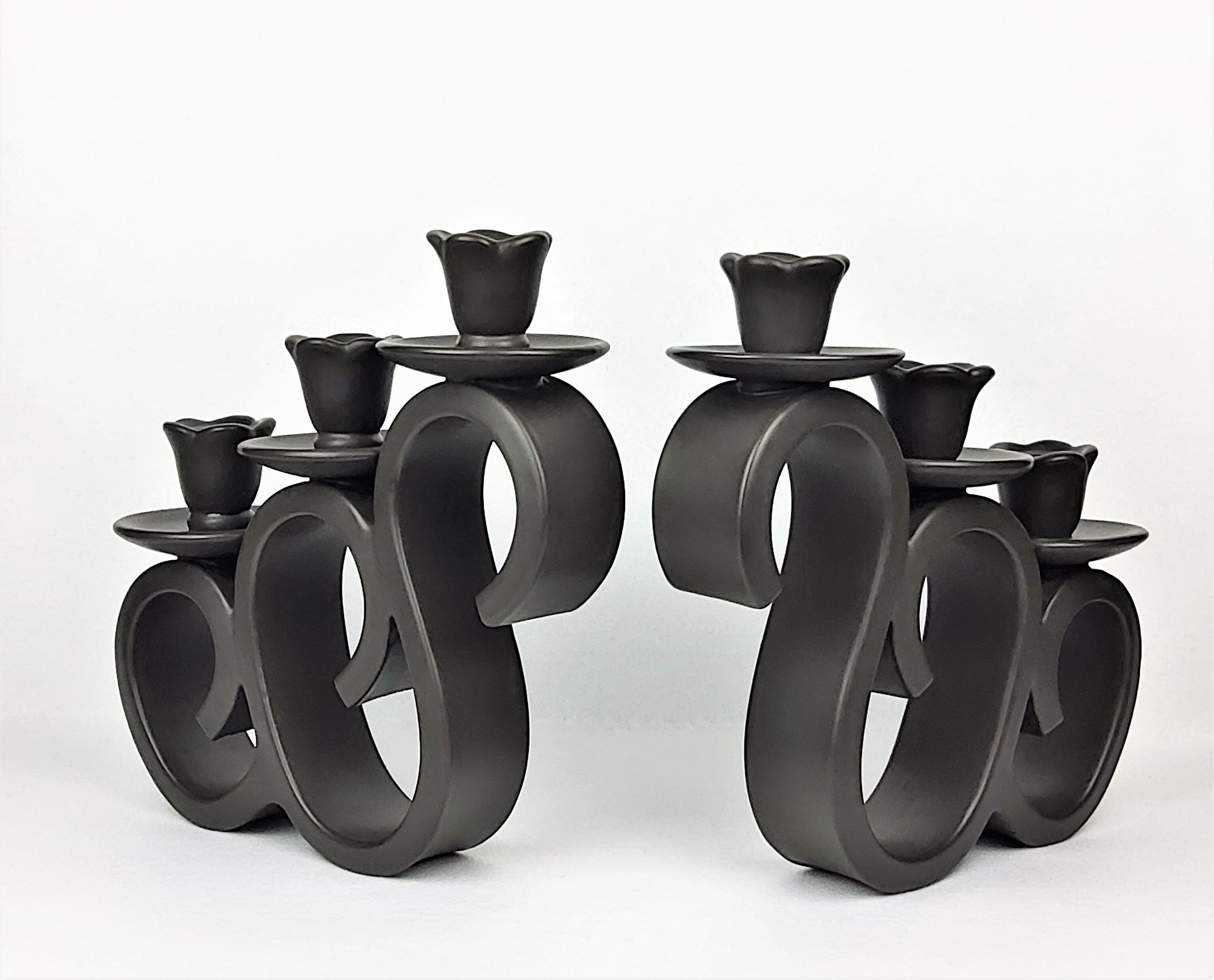 Large candlesticks Giraud Vallauris France 1950