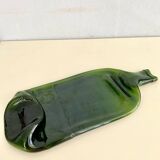 Plat en verre forme bouteille, 34 cm