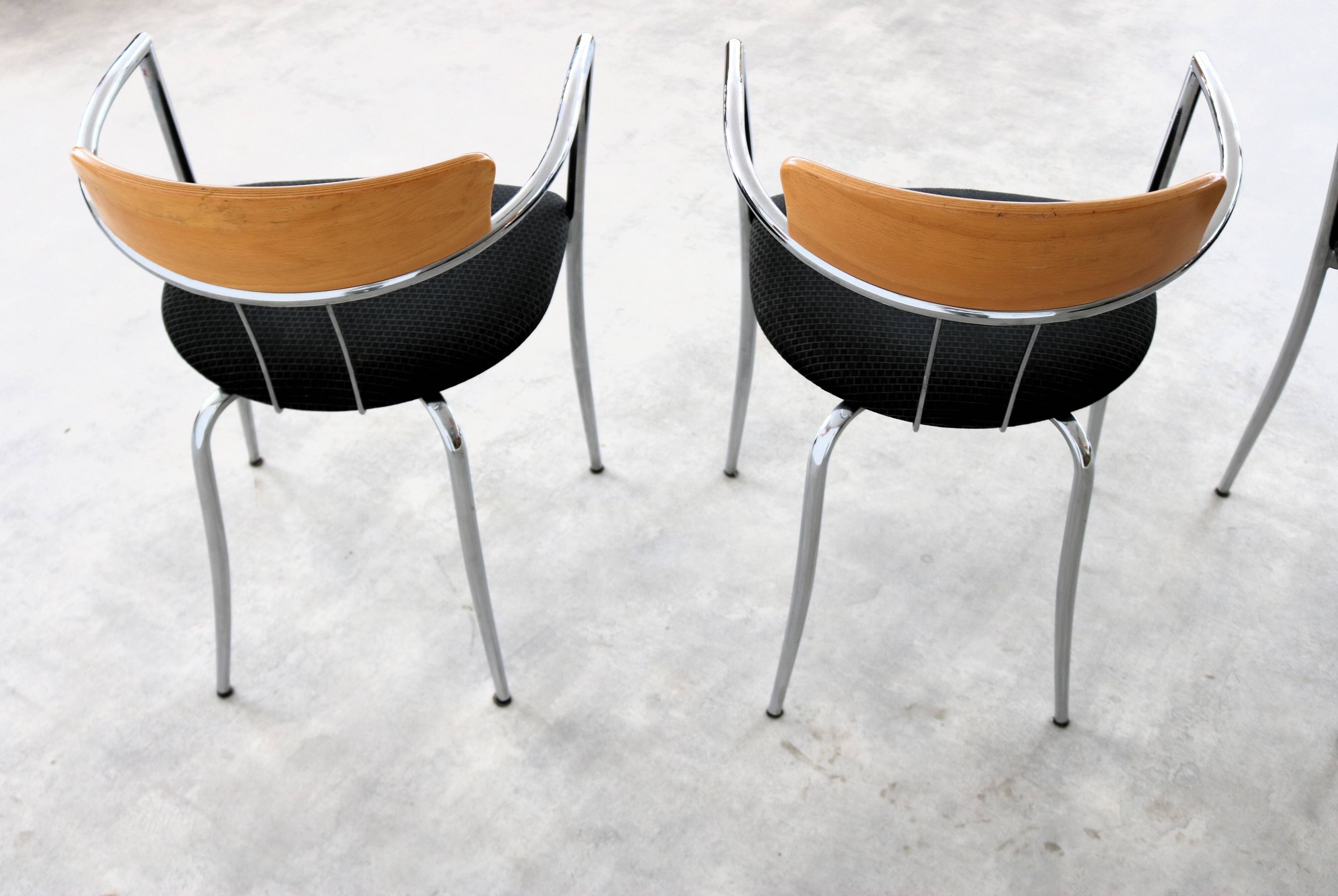 Vintage chairs | dining chairs | Effezeta | 80s