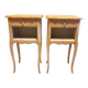 Table de chevet bois brut