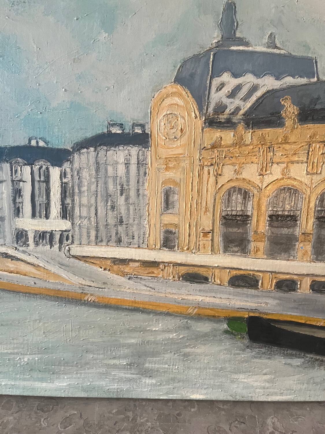Paris quai d'Orsay, oil on canvas