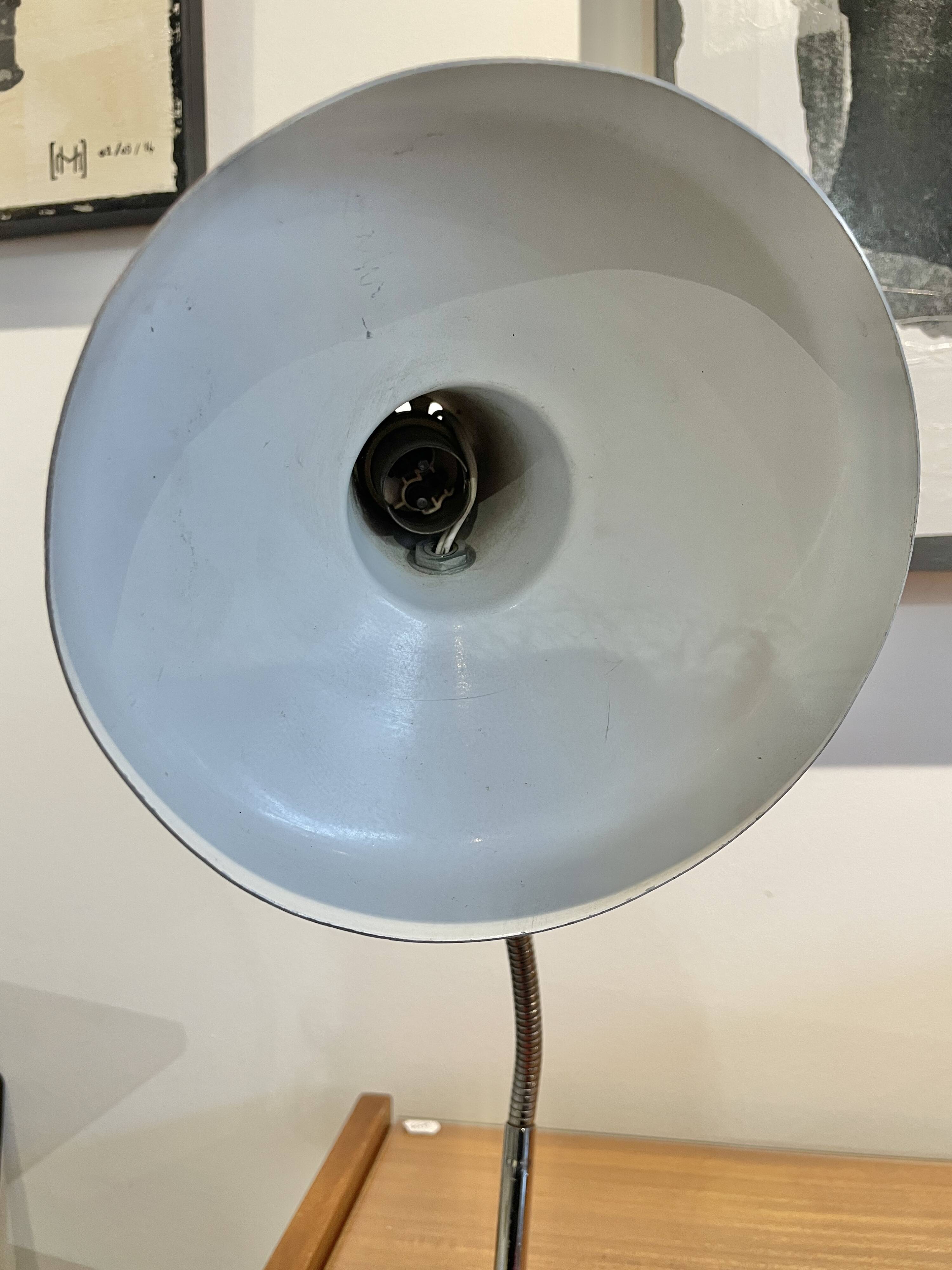 Vintage grained metal desk lamp