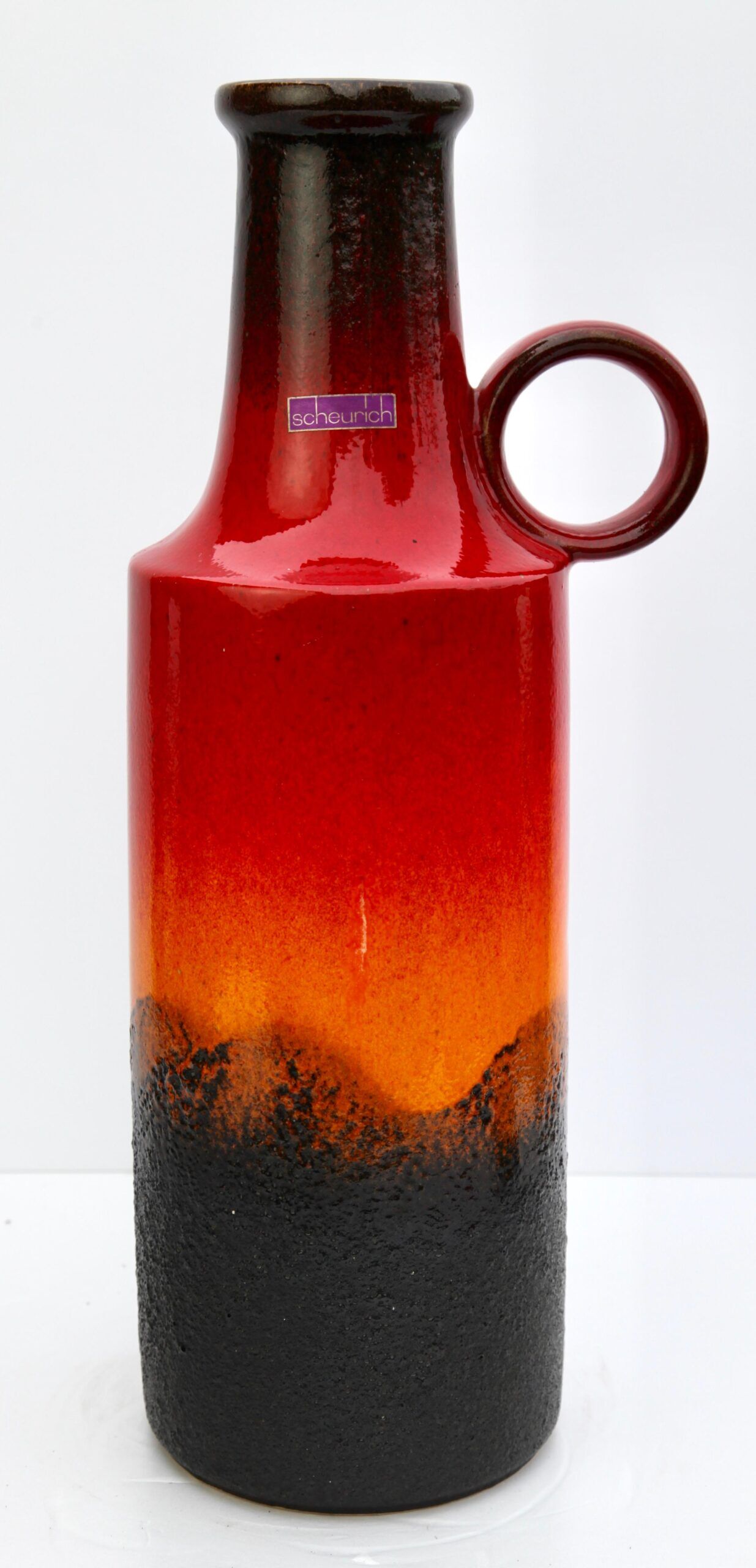 Set of 3 vintage vases, Scheurich, W-Germany, 1960