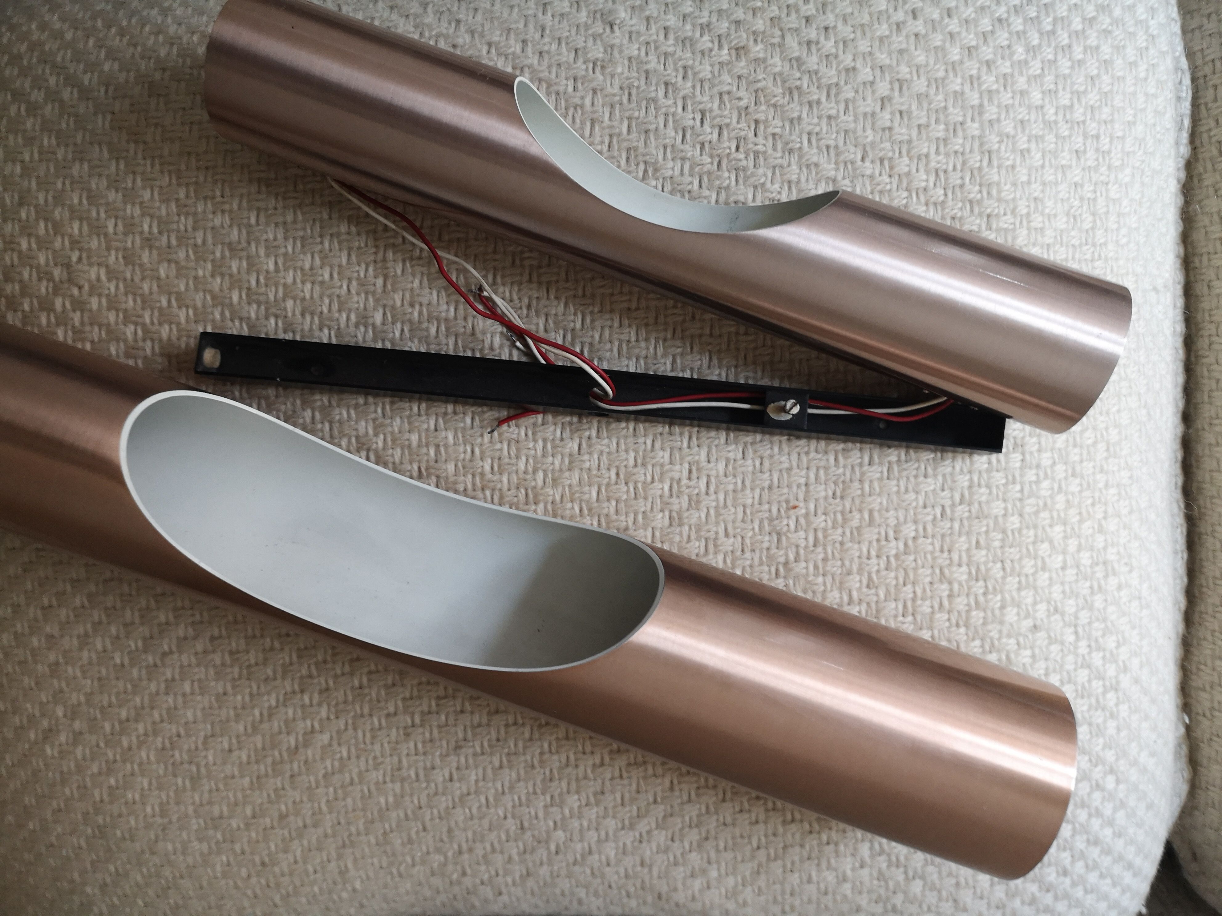 Sconces 70 chrome rosé raak by maija liisa komulainen