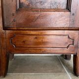 Antique Louis XVI style display cabinet in walnut