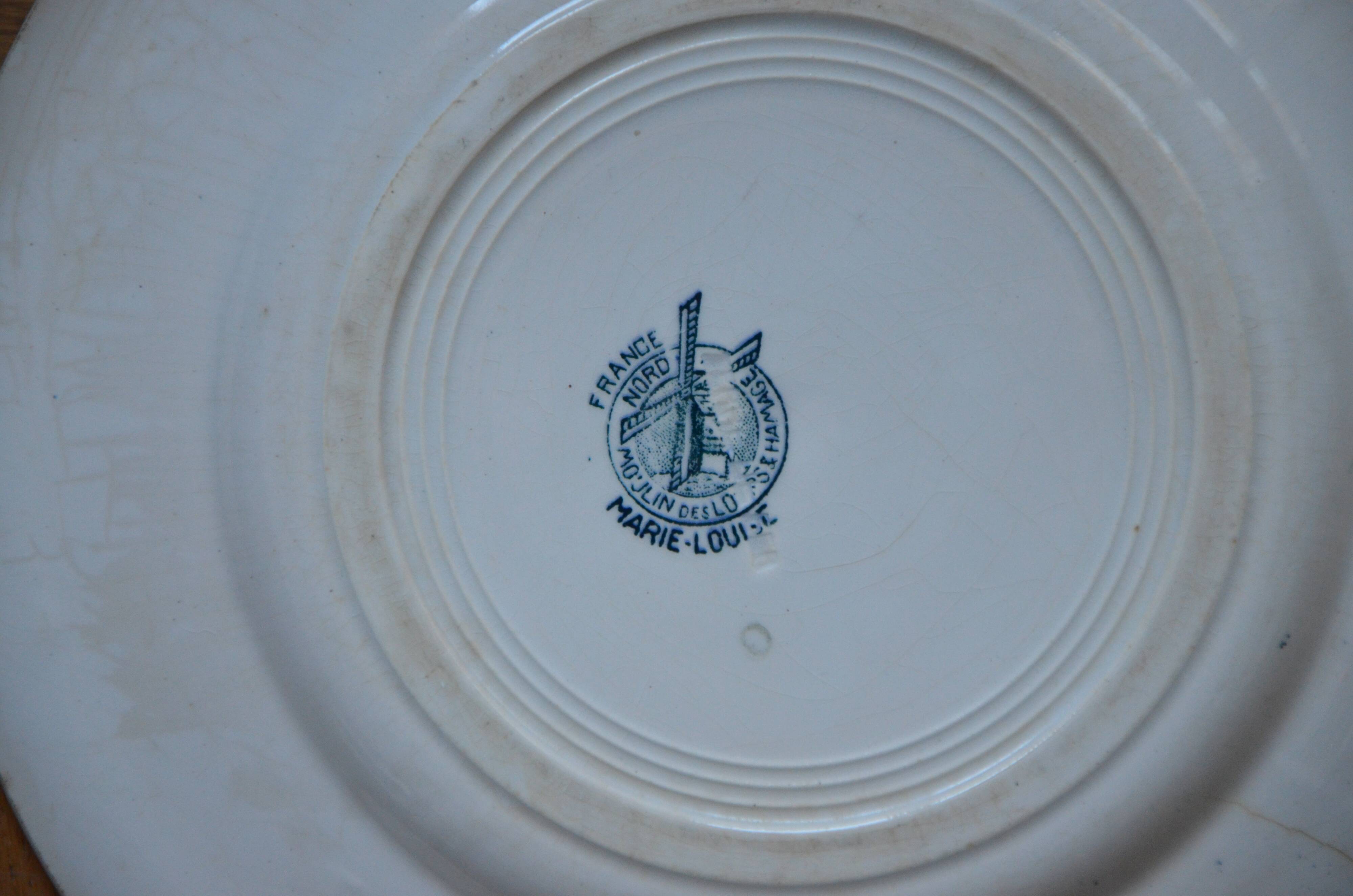 Lot of 3 mismatched old plates