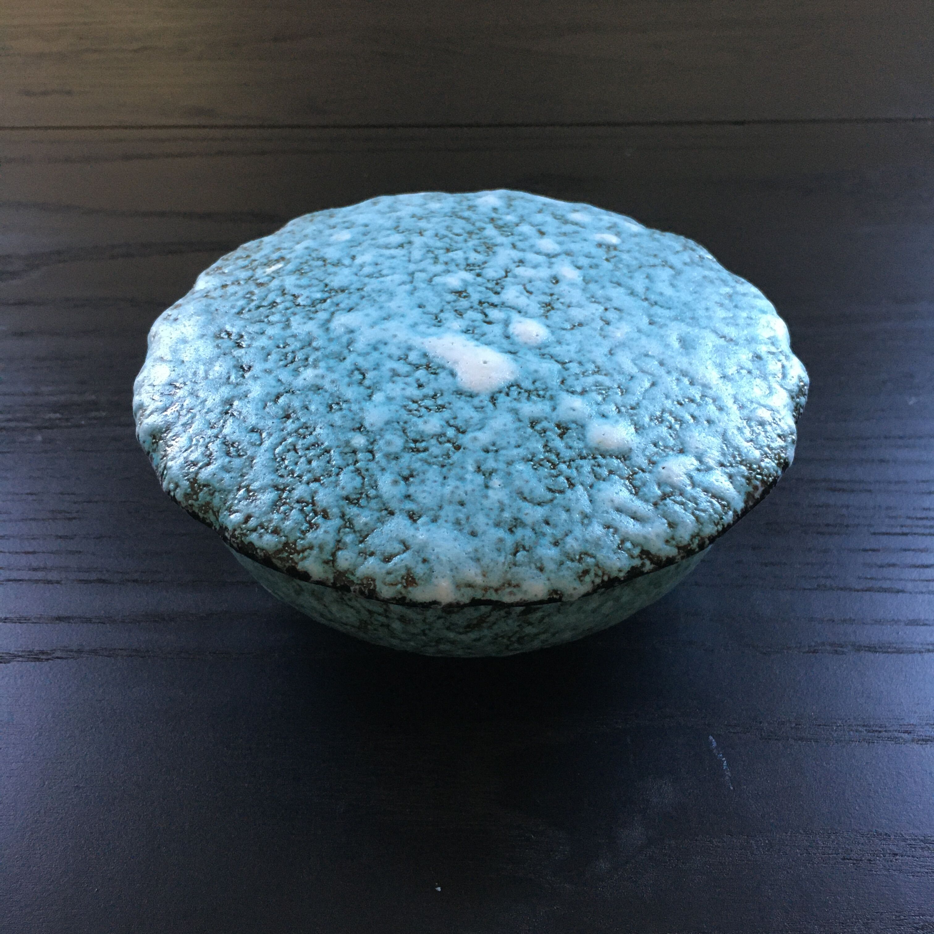 Boîte bleue écume de mer