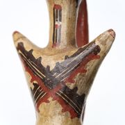 Berber Kabyle pottery with terracotta handle, 70s