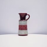 Burgundy red vase
