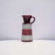 Burgundy red vase