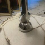 Chrome metal lamp circa 1970