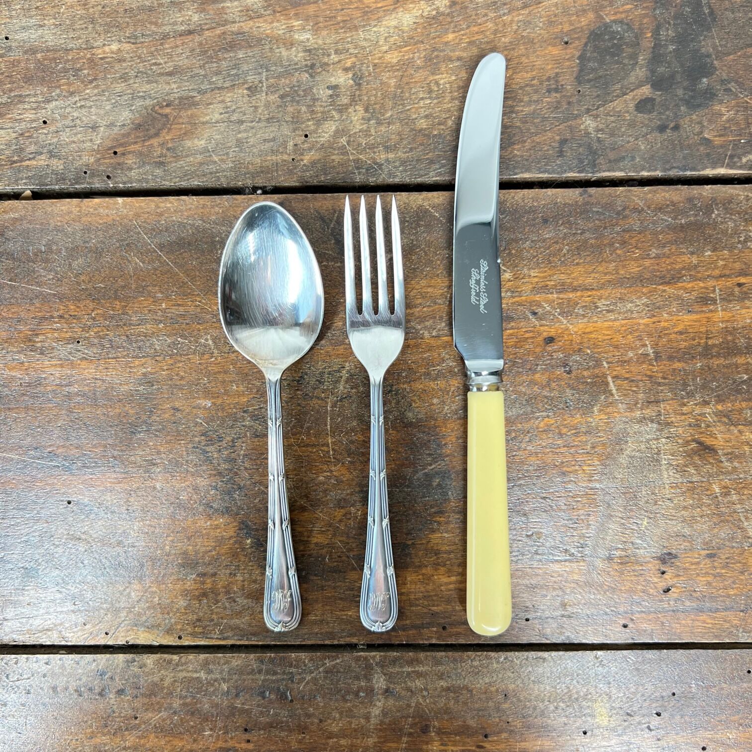 Old English cutlery for children