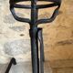 Pair of 18th century wrought iron andirons, log-carrying andirons