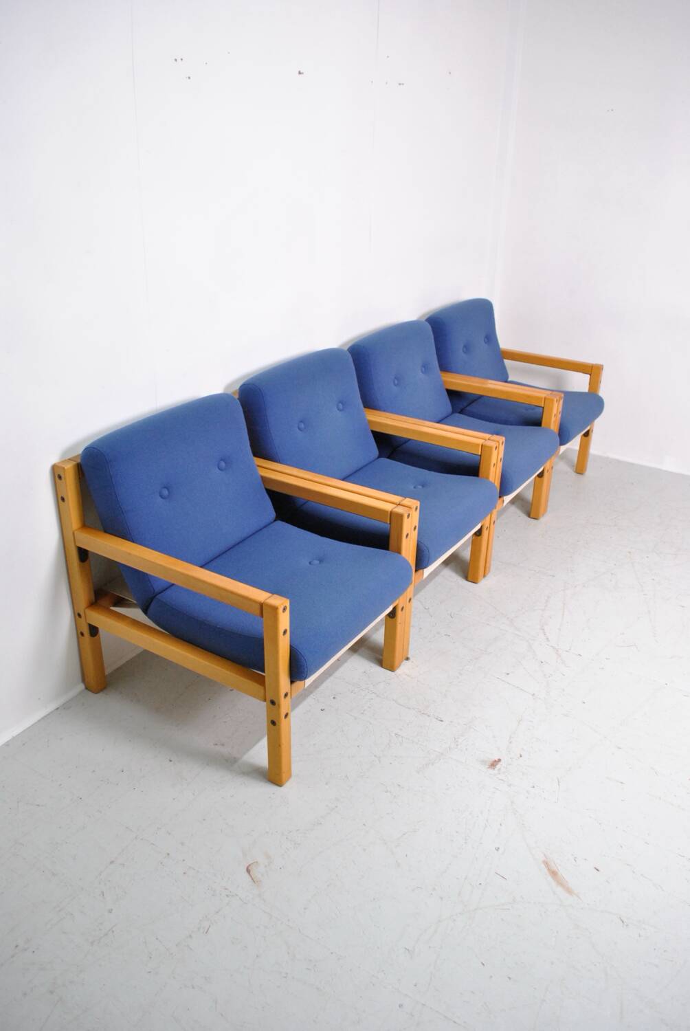 4 Flototto armchairs 1970