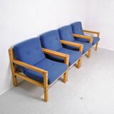 4 Flototto armchairs 1970