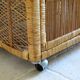 Vintage rattan serving table