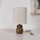 Guy Baudat owl sandstone lamp