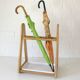 Vintage umbrella stand Scandinavian style mid-century modern wooden holder