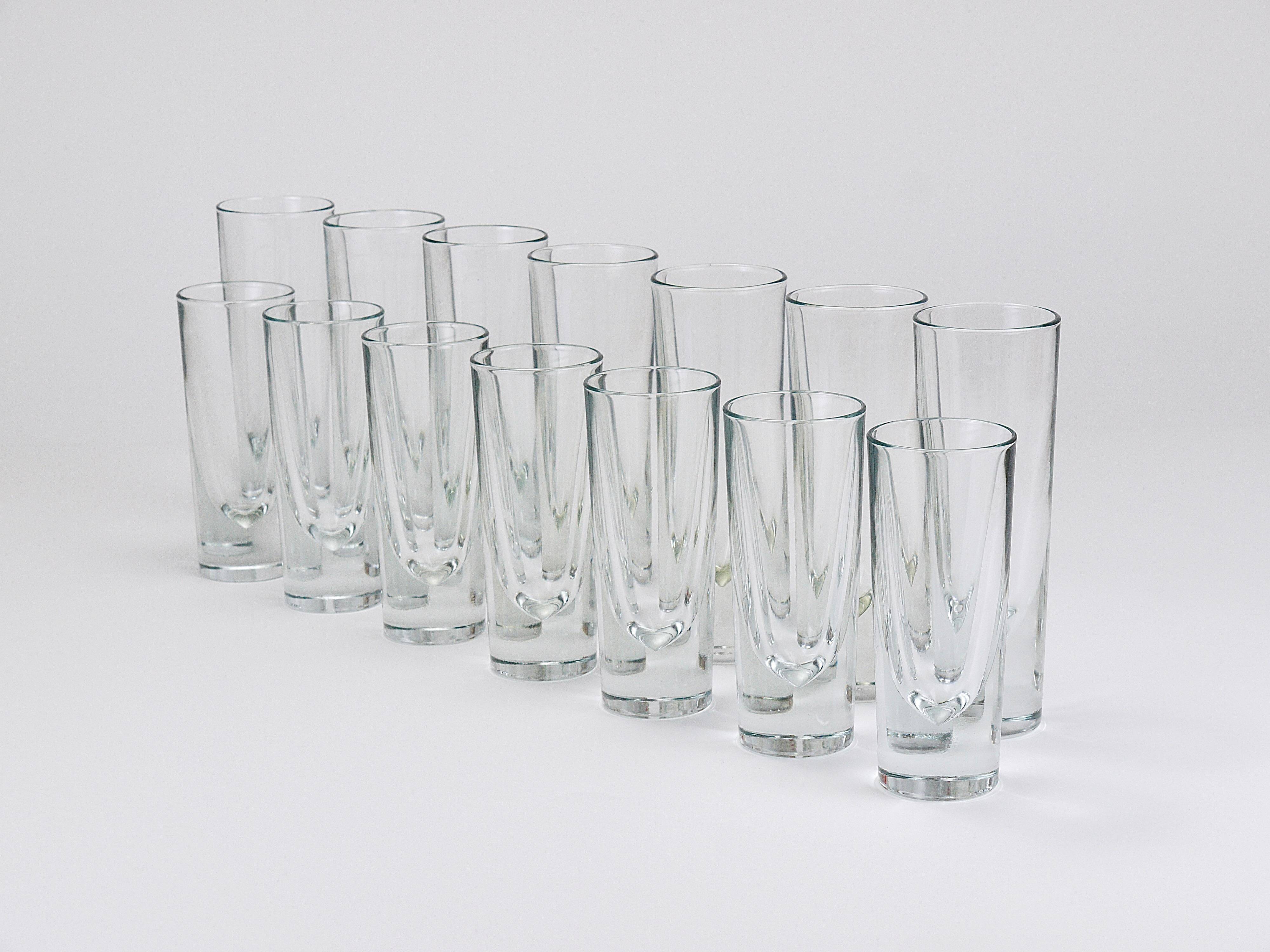 14 verres à boire solides Aperitif Bar Bullet Carlo Moretti, Italie, années 1970