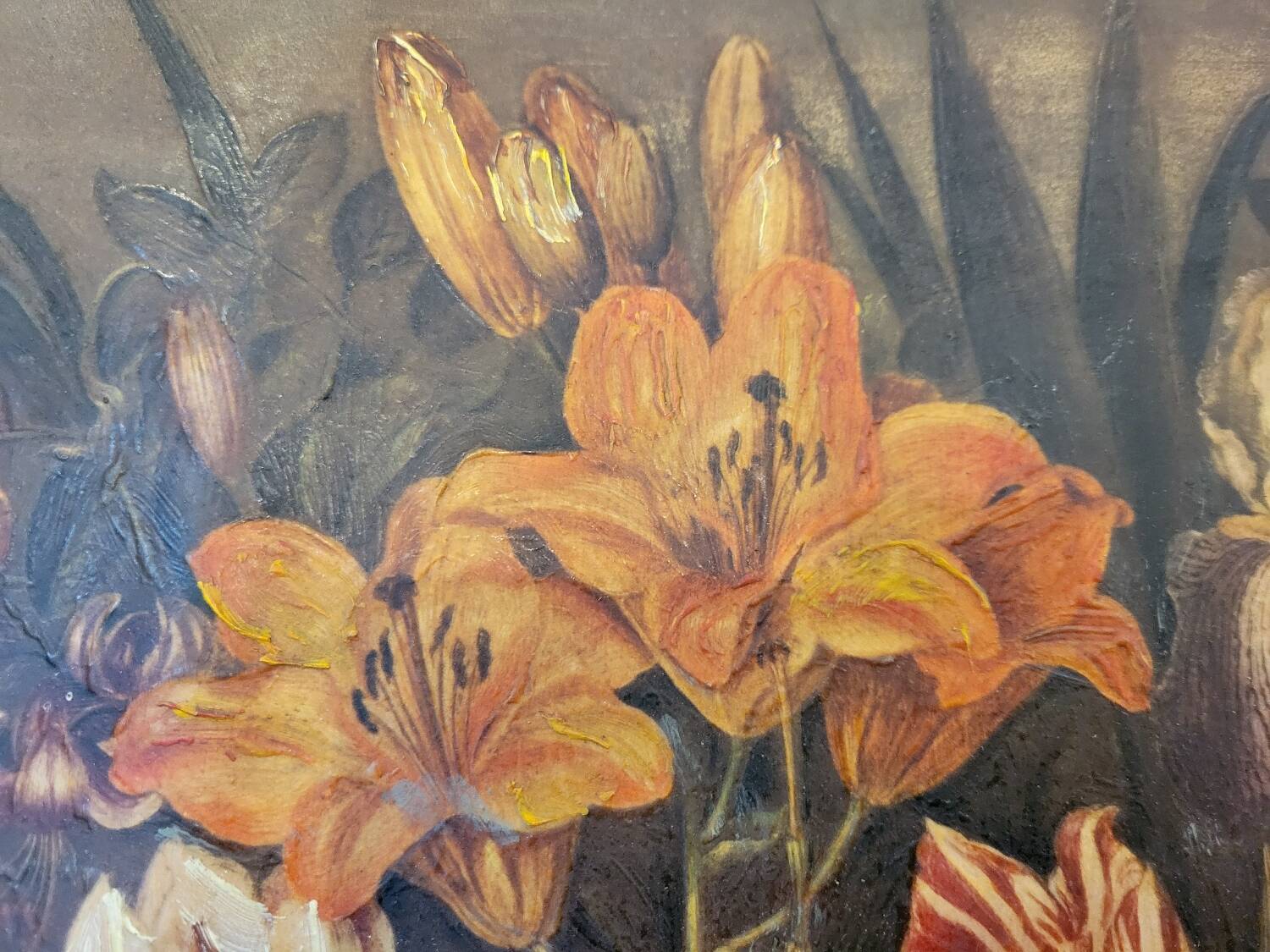 Still life Bouquet of flowers in oil