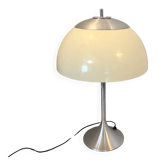 Lampe champignon design Space age mid century en aluminium brossé