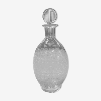 Engraved crystal decanter