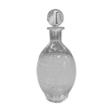 Engraved crystal decanter
