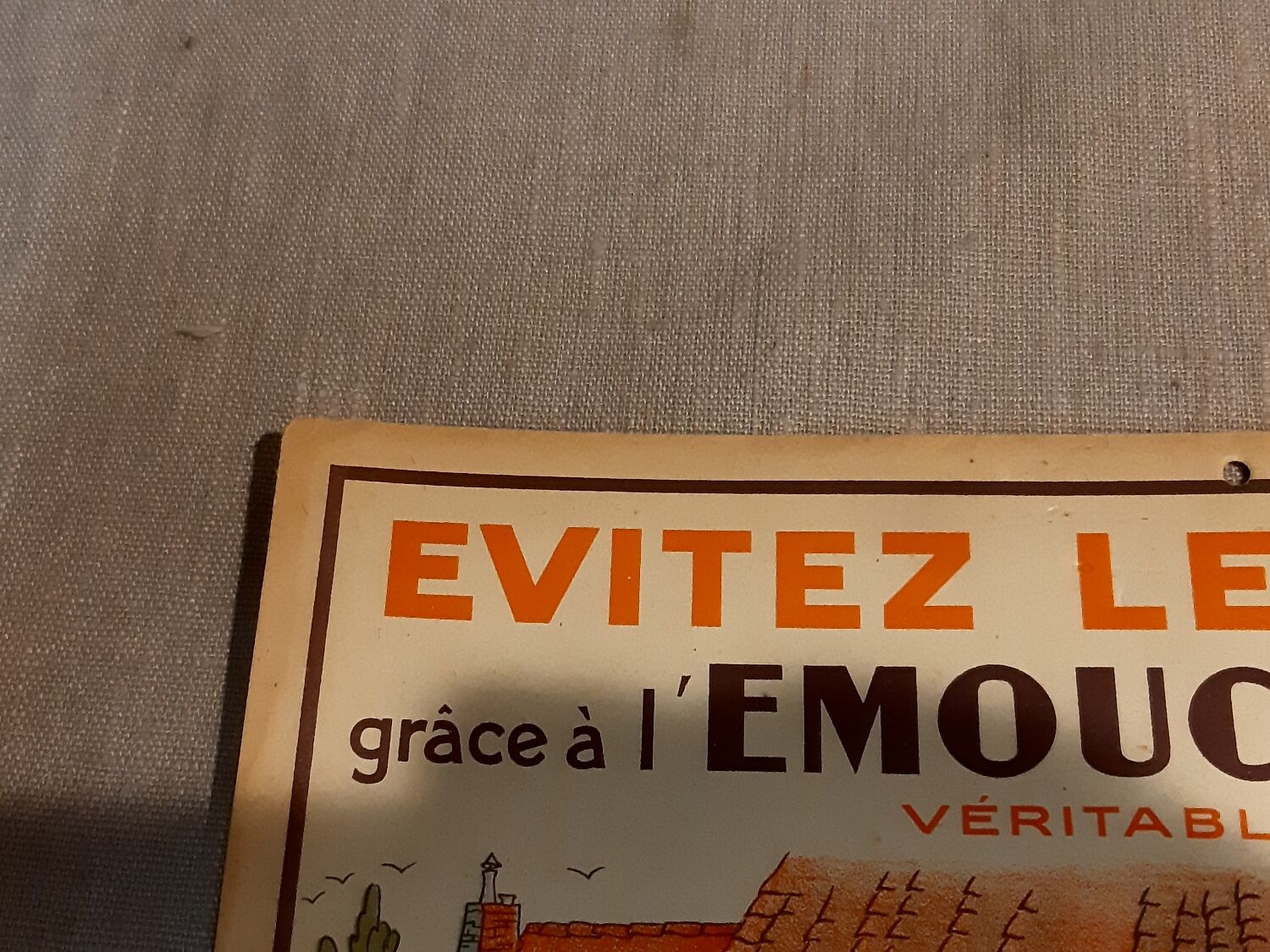 Old advertising poster