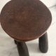 Tabouret tripode en bois sculpté, art sénoufo