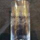 6 engraved crystal champagne flutes (floral) 1920