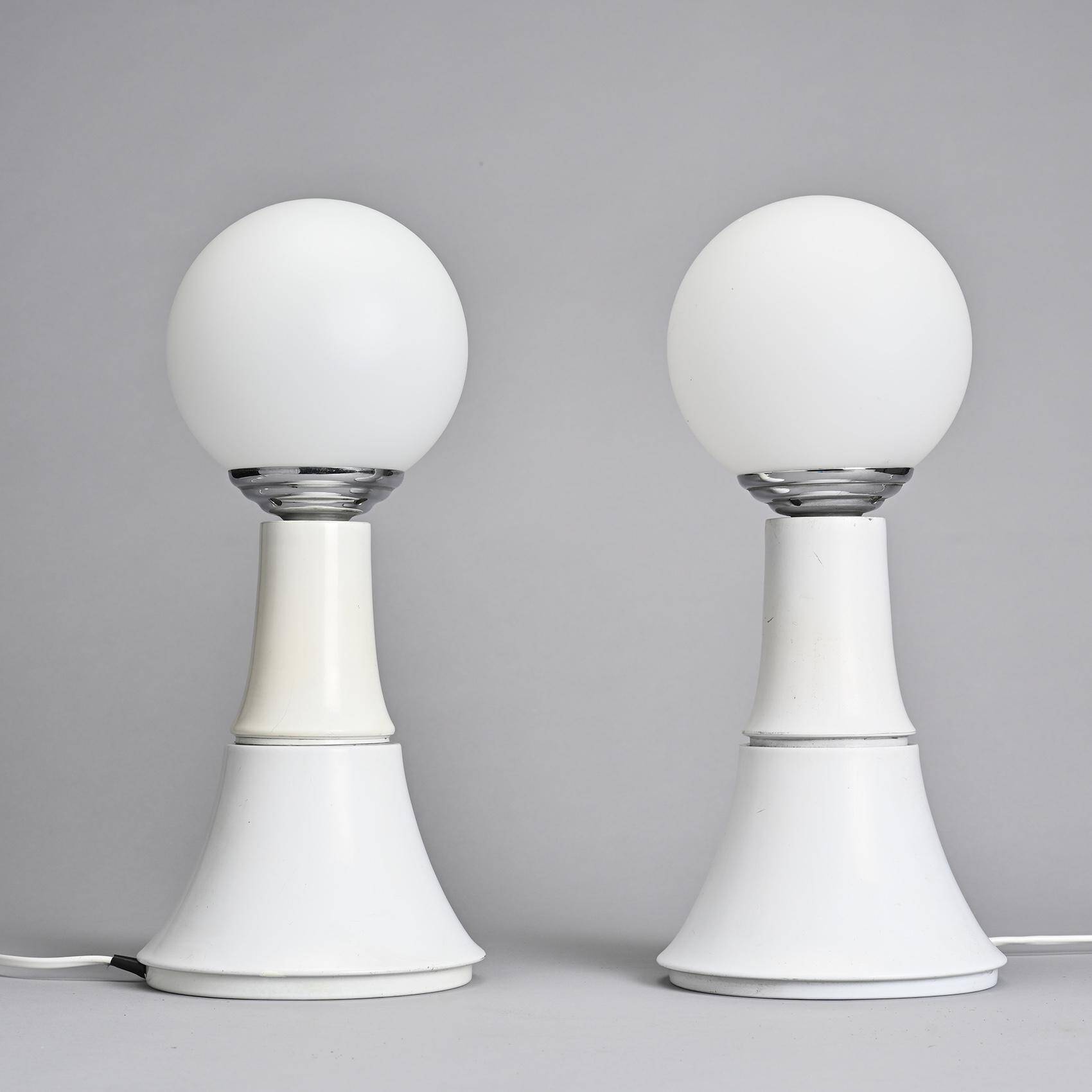 Pair of bedside lamps, circa 1970