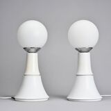 Pair of bedside lamps, circa 1970