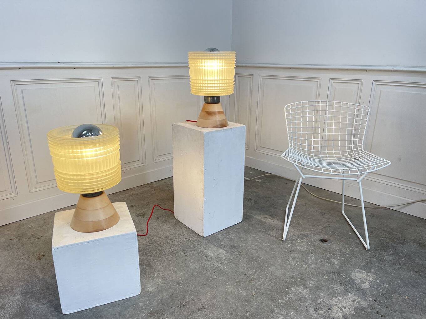 Pair of 50's table lamps