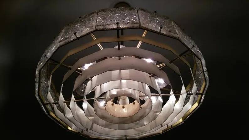 Huge Chandelier/pendant by Kamenický Šenov, 1970s
