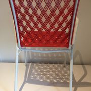 Emu rio style chair, metal, rilsan and pvc, Grosfillex, 1960s /1970