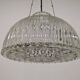 XL dome pendant light in blown glass, Italy circa 1960
