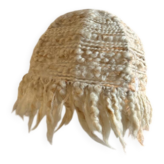 Beige wool lampshade