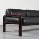 Canapé cuir 54A par Gae Aulenti pour Knoll, circa 1975