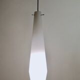 Vintage encased glass and brass pendant by Stilnovo, Italy