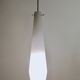 Vintage encased glass and brass pendant by Stilnovo, Italy