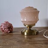 Clichy pink glass lamp