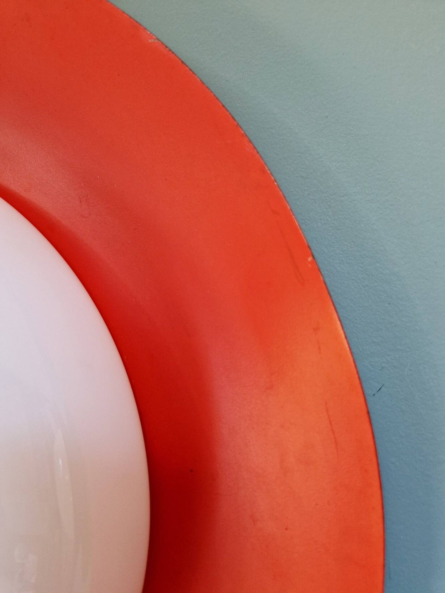 Paire d'appliques murales Space Age orange XXL, 1960