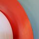Pair of XXL orange Space Age wall sconces, 1960