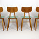 Chaises de salle à manger vintage en bois de Ton, 1971