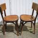 Pair of Baumann bistro chairs