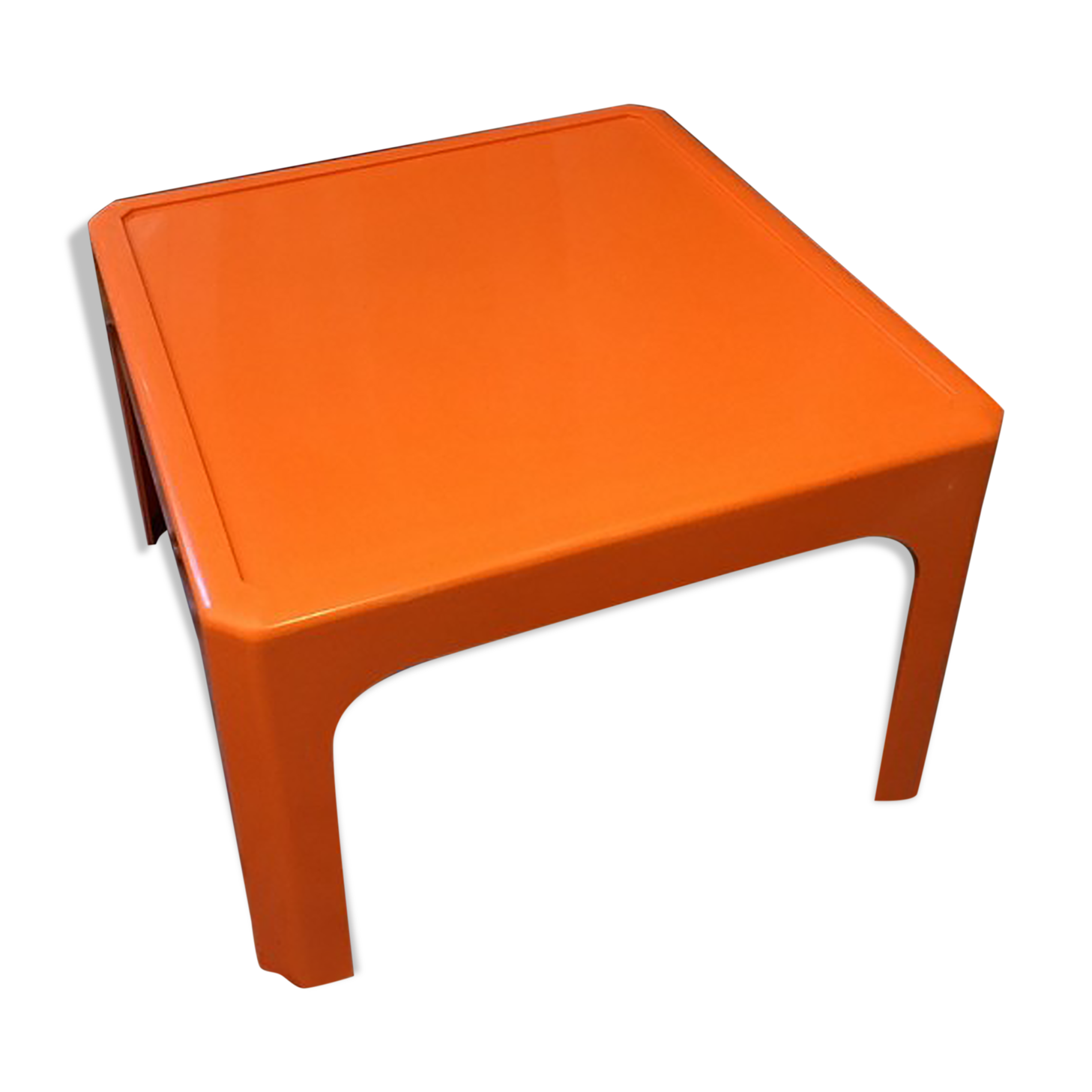 Coffee table basse orange Gilac n°1872 1970